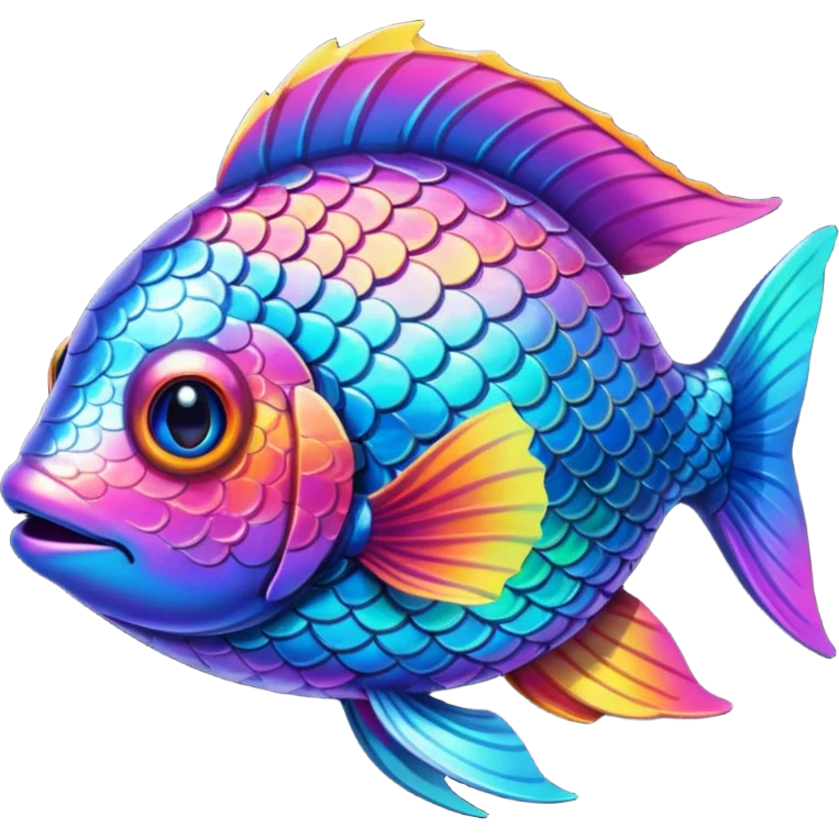 rainbow fish emoji