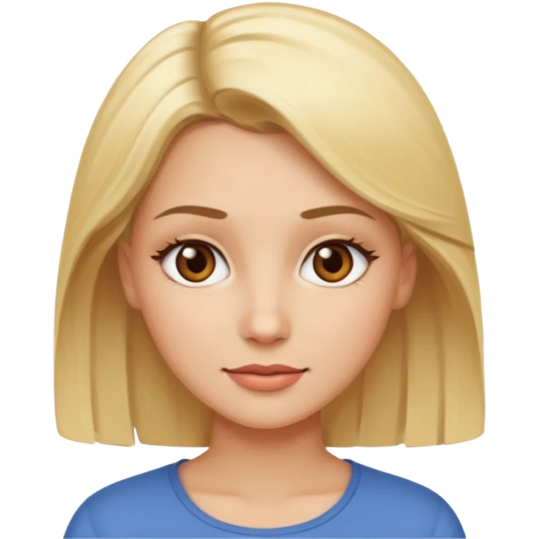 Photographe femme blonde yeux marron emoji