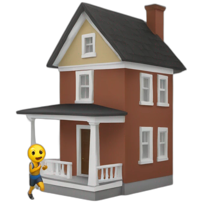 running the house emoji