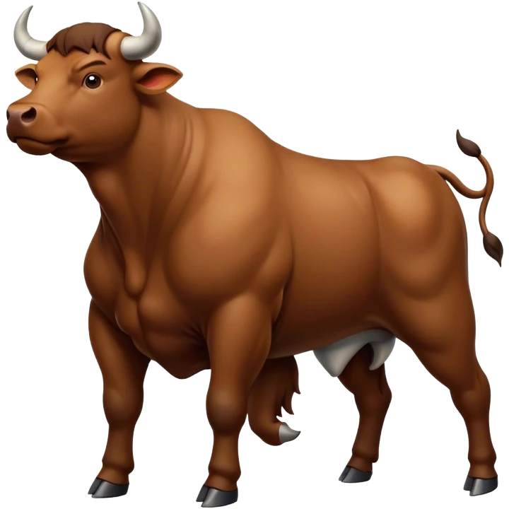 bull looking to the right side emoji