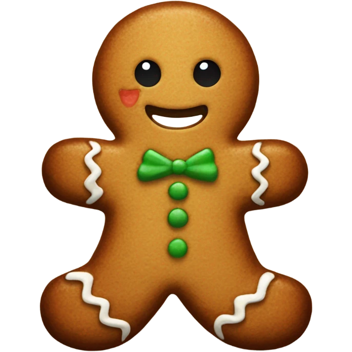 Gingerbread man emoji