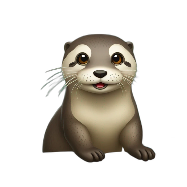 loutre sur tortu emoji