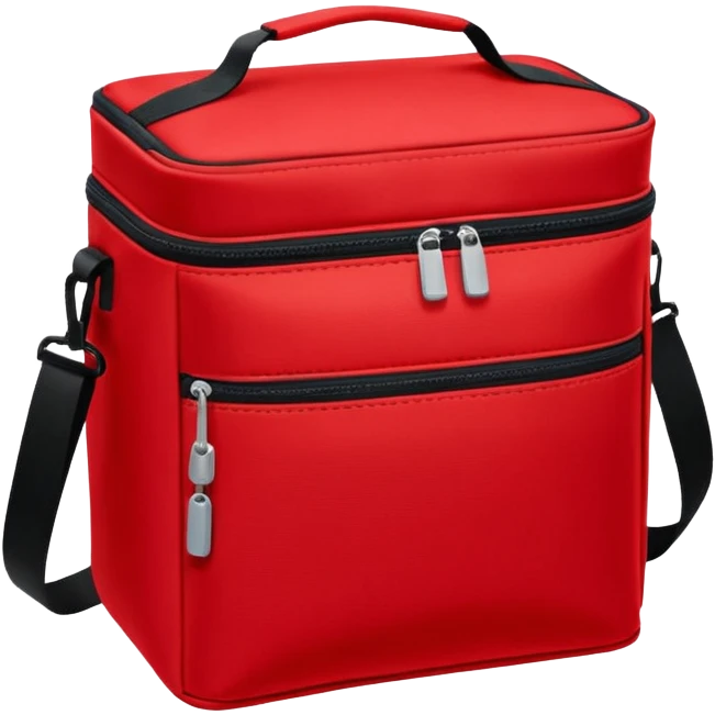 red cooler bag emoji