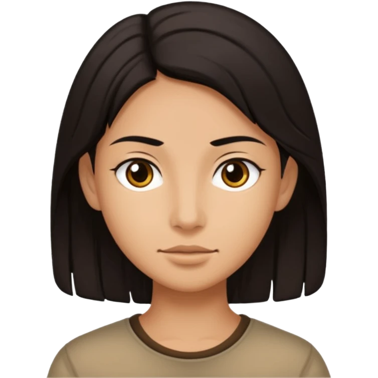 “Tighnari” (from “Genshin Impact”) with dark hair, neutral face emoji