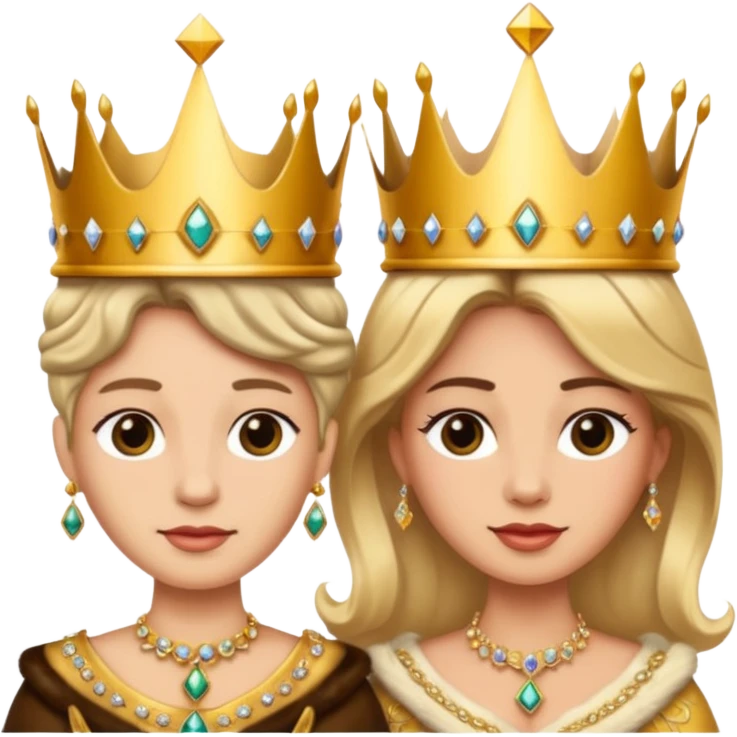 king and queen crown emoji
