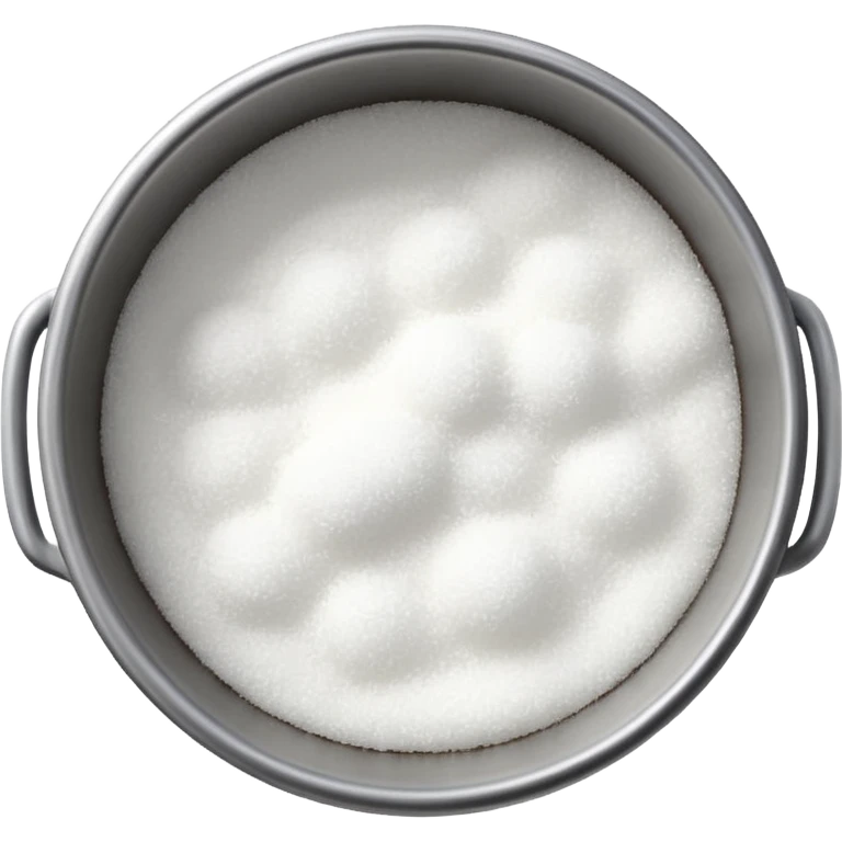 sugar in a pot, viewed from above emoji