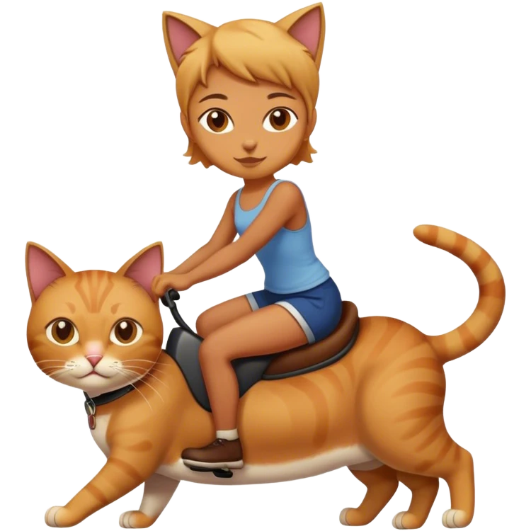 riding cat emoji