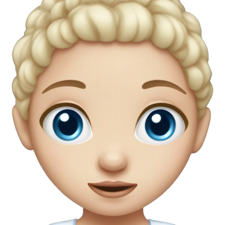 newborn girl with blue eyes emoji