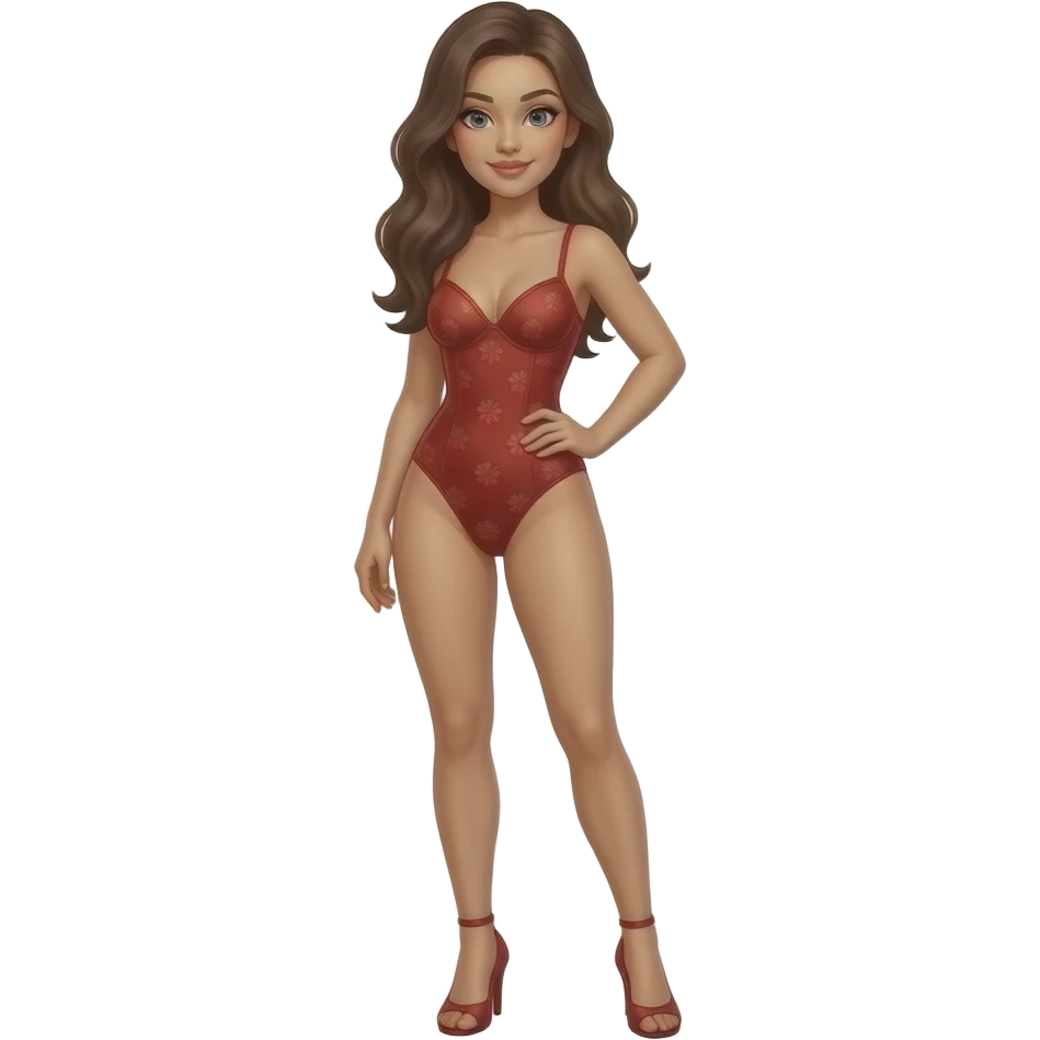 Sexy woman full boy emoji