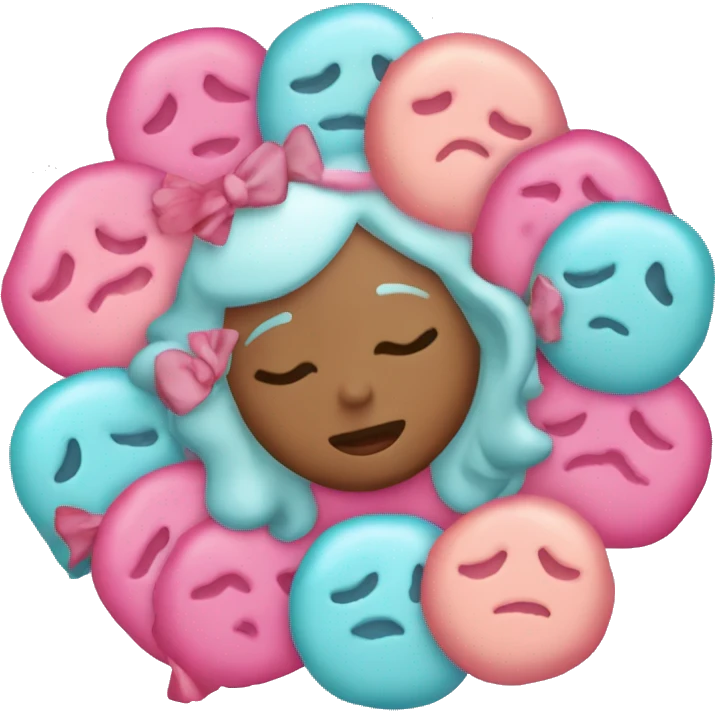 dona rosada con chispas de colores   emoji