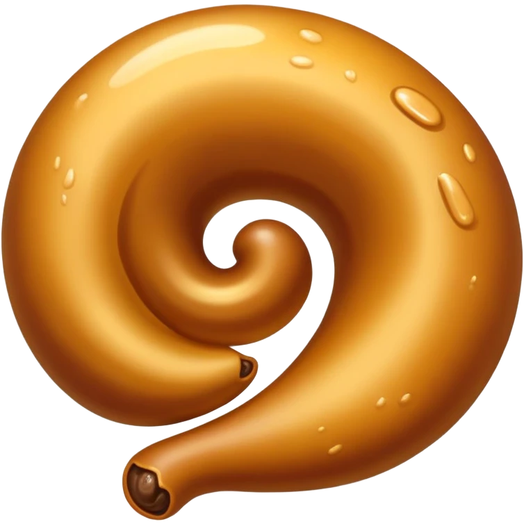 golden poop swirl emoji