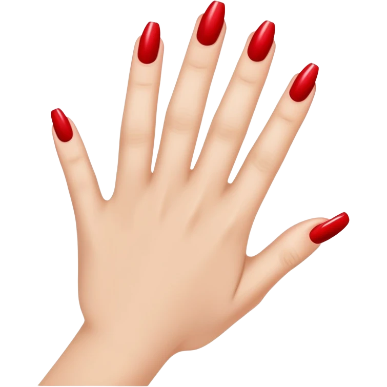 Hand getting manicure  emoji