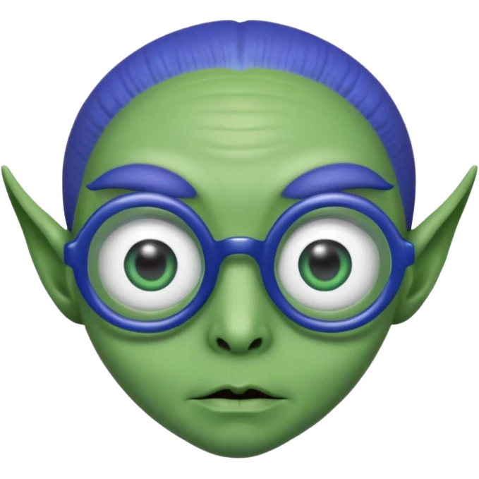 allien with glasses emoji