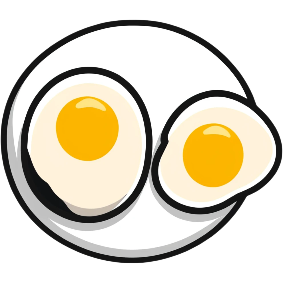 cute fried eggs emoji