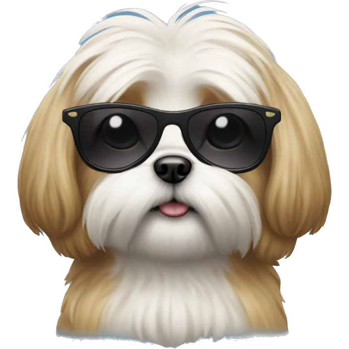 Shitzu with sunglasses emoji