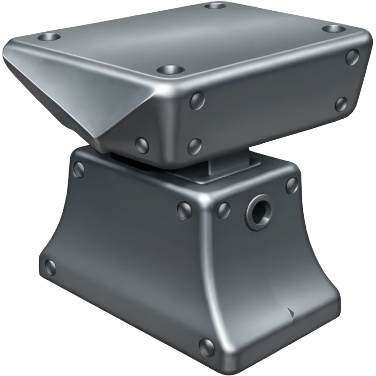 create realistic anvil emoji