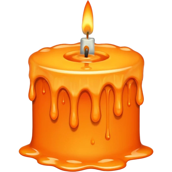 melting candle passage of time. emoji