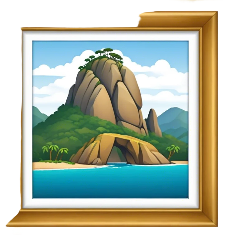 Cinematic Realistic Guatapé Rock Emoji emoji
