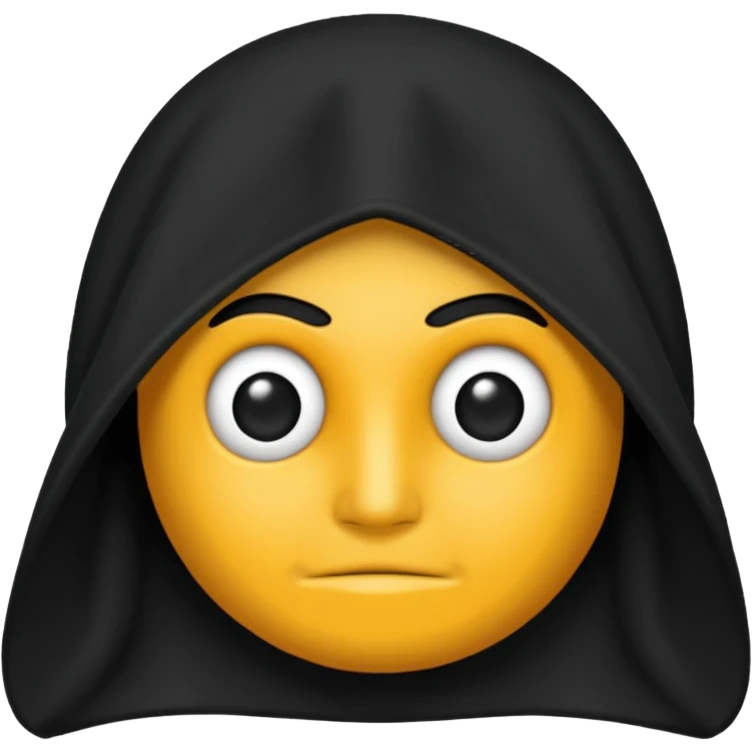 preciso de um emoji de capuz de sequestro que tampe toda a cara emoji
