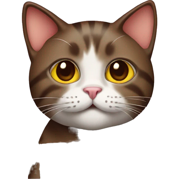 Cat with chocolate  emoji