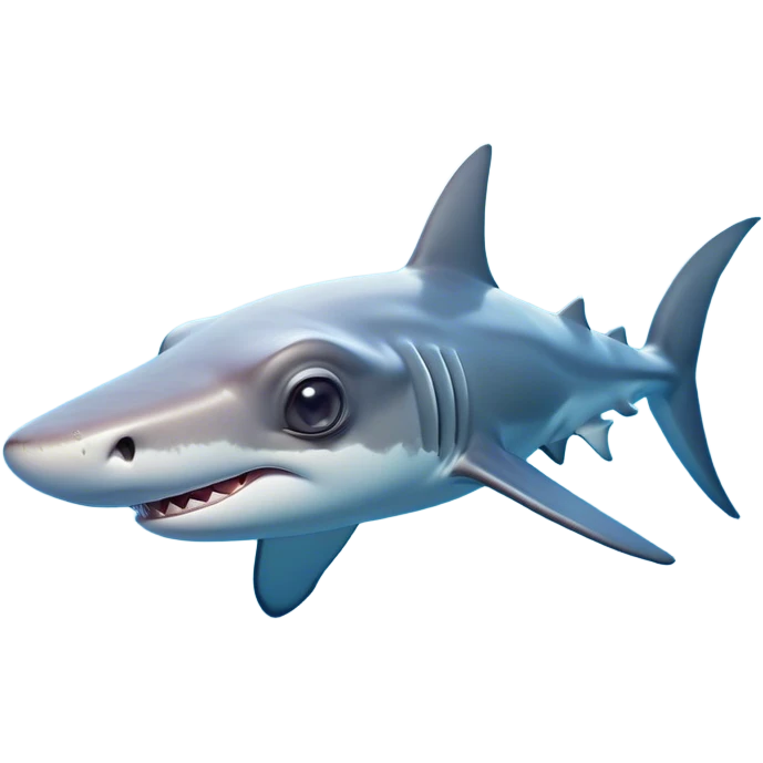 Cinematic Cute Hammerhead Shark Portrait Emoji, Head tilted playfully and inquisitively, with a charming, distinctive hammer-shaped head and wide, expressive eyes on either side, a sleek, smooth body accented by gentle fin curves, Simplified yet irresistibly adorable features, highly detailed, glowing with a soft, inviting ocean glow, high shine, affectionate and lively, stylized with a touch of whimsical marine charm, soft glowing outline, capturing the essence of a mischievous yet endearing hammerhead that seems as if it could swim out of the screen into your heart! emoji