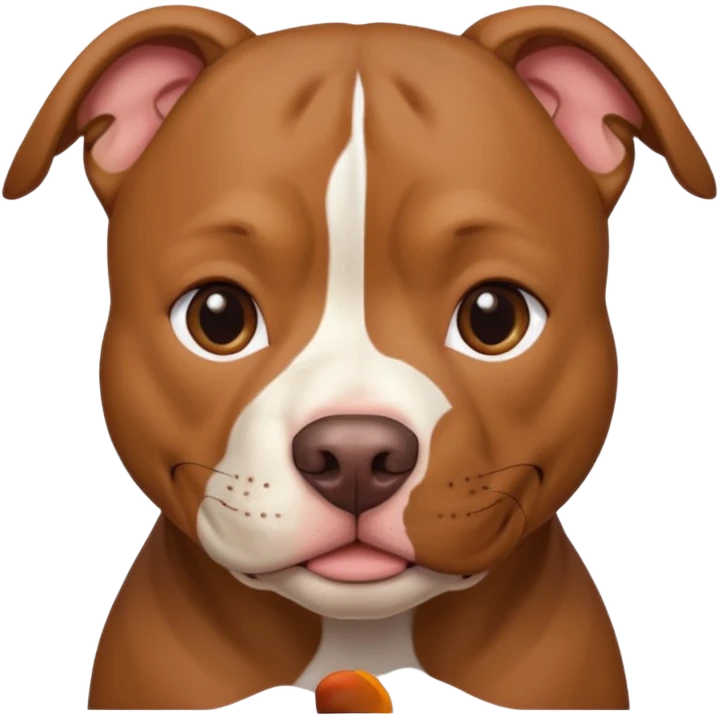 Un pitbull de carita tierna  emoji