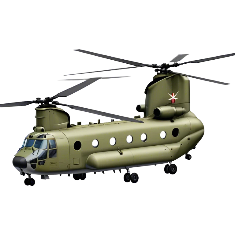 CH-47 Chinook Helicopter - boeing emoji
