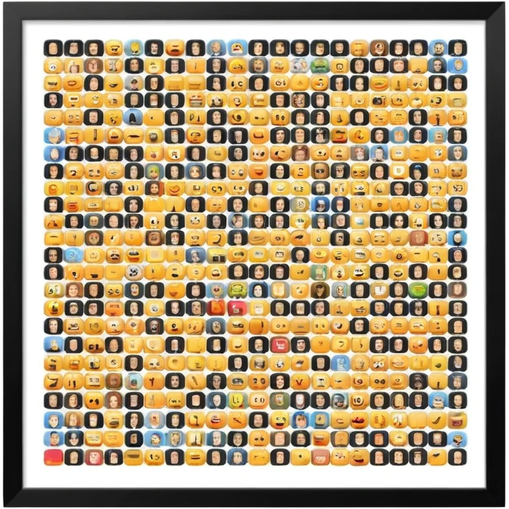 High photo processing load in photoshop with many photo emoji