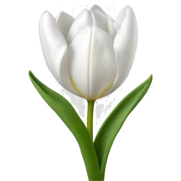 Tulips white emoji