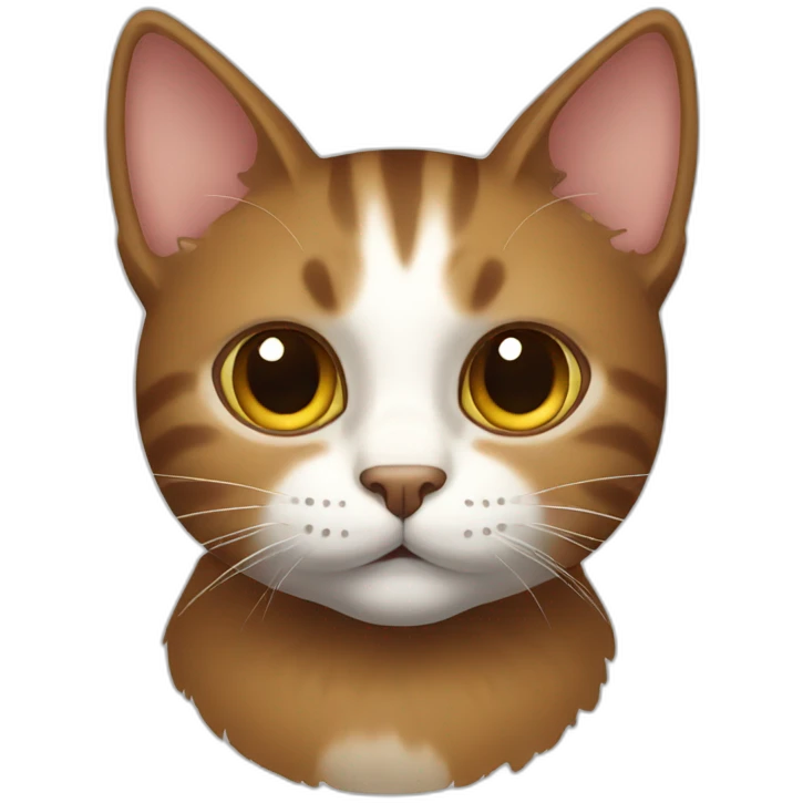Cat brown emoji