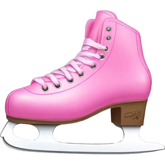 Pink ice skates  emoji