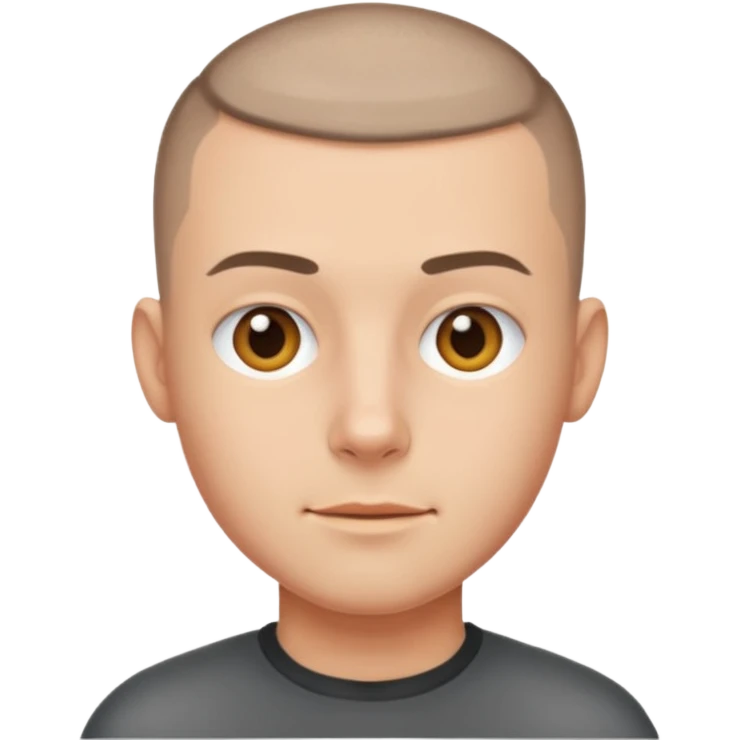 man with buzzcut emoji