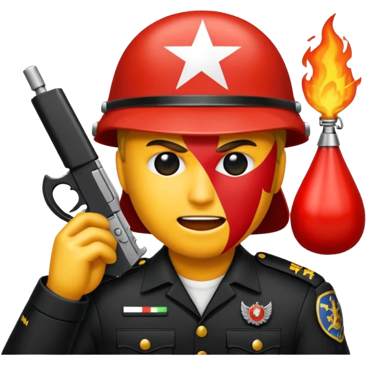 Crea l'emoji della granata fiammante dei Carabinieri Italiani emoji