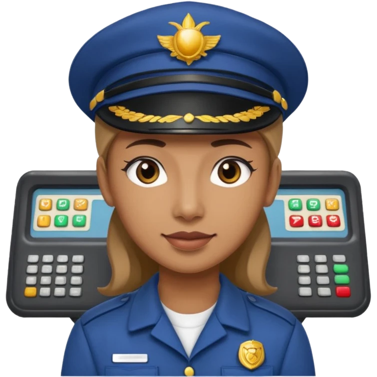Fairground Staff Ride Operator at Controls emoji