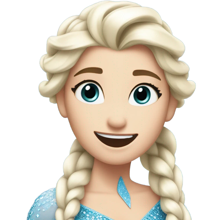 Elsa Singing emoji