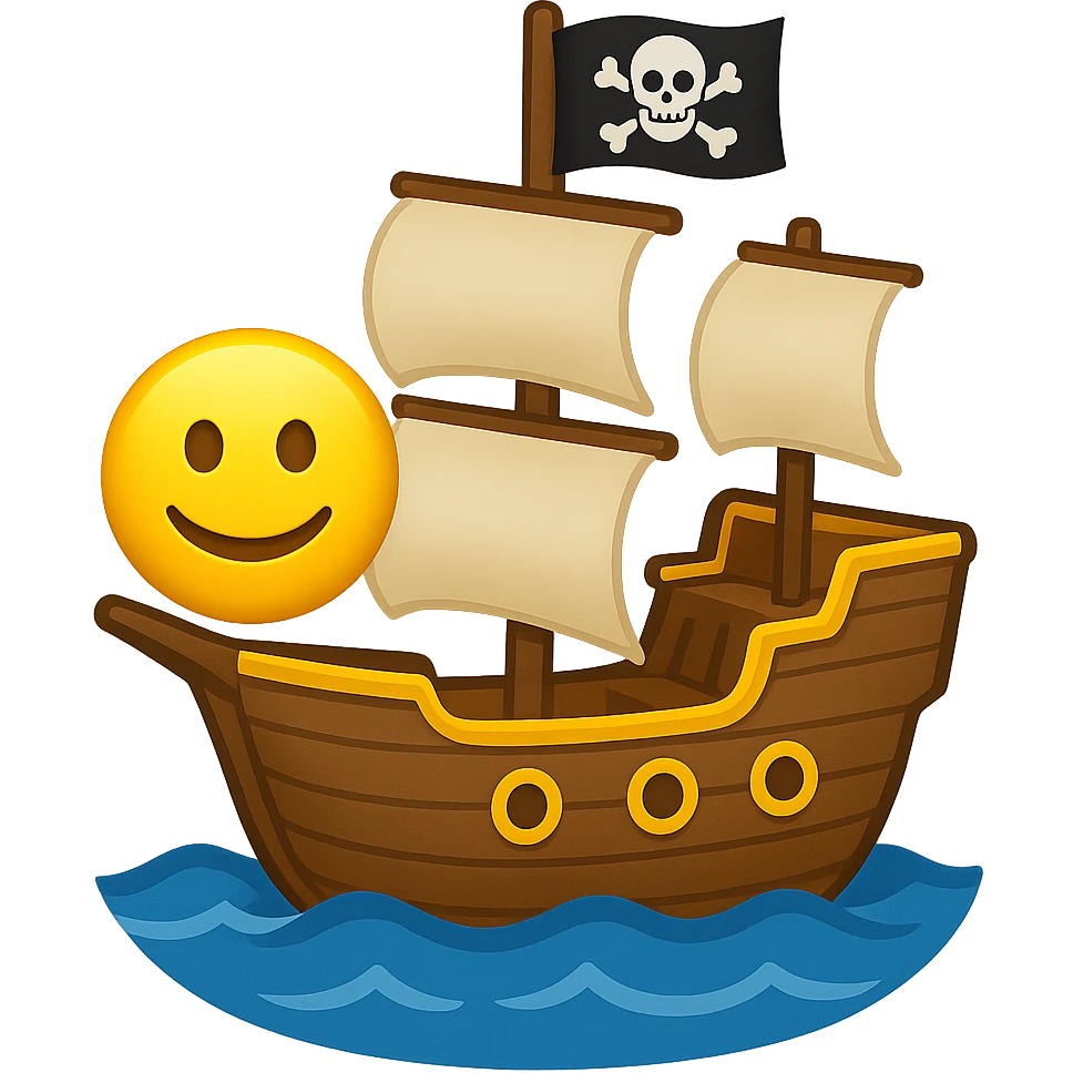 pirate ship emoji