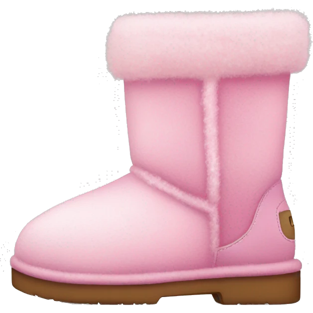 Fuzzy pink tasmin uggs emoji