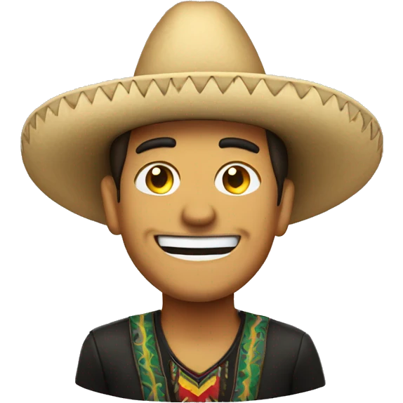smiling mexican no hat emoji