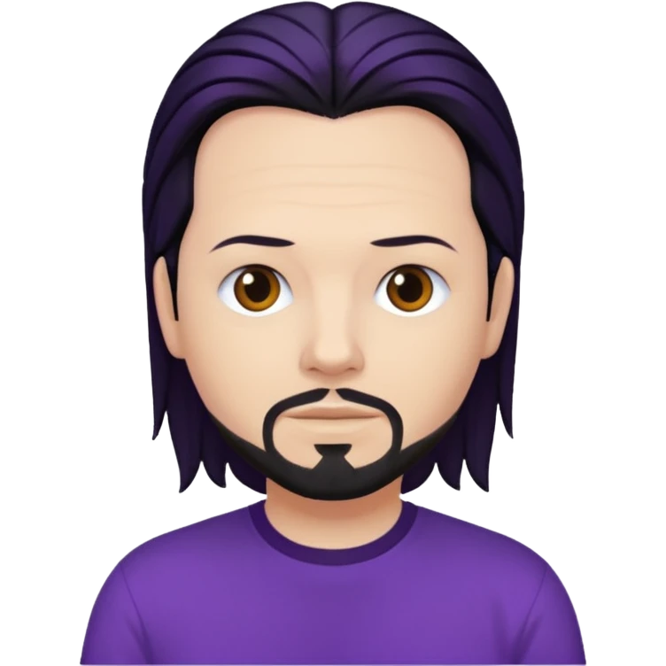 Jonathan Davis with purple shirt emoji