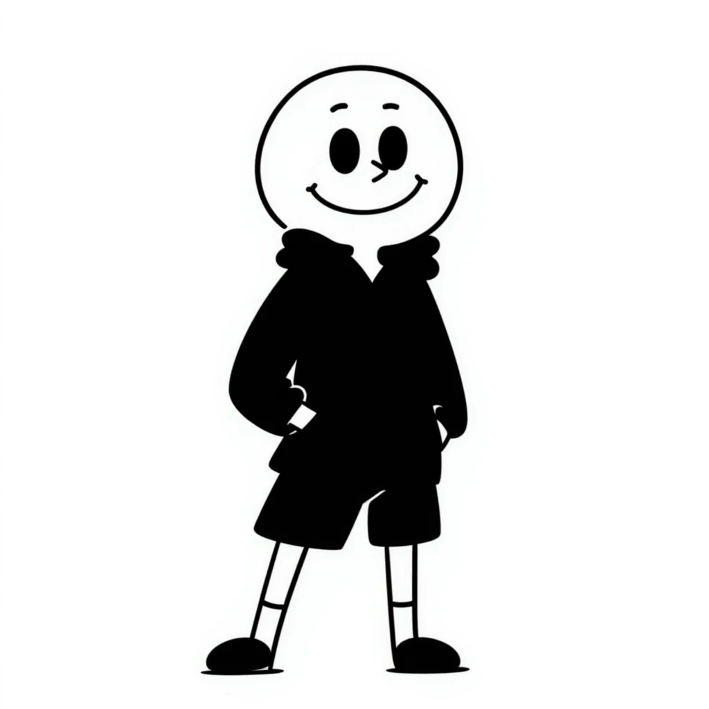 doodle style Sans from Undertale emoji