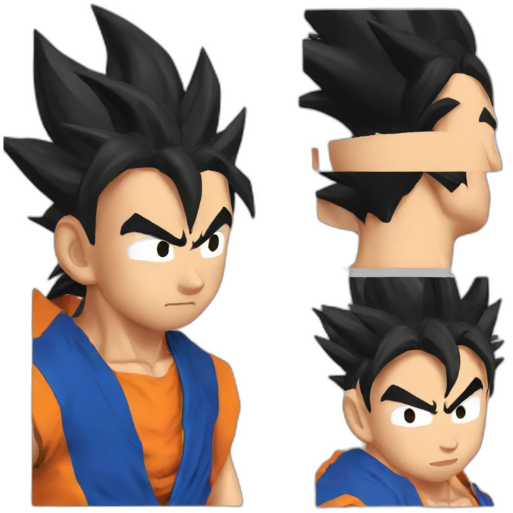 Goku ss bleu emoji