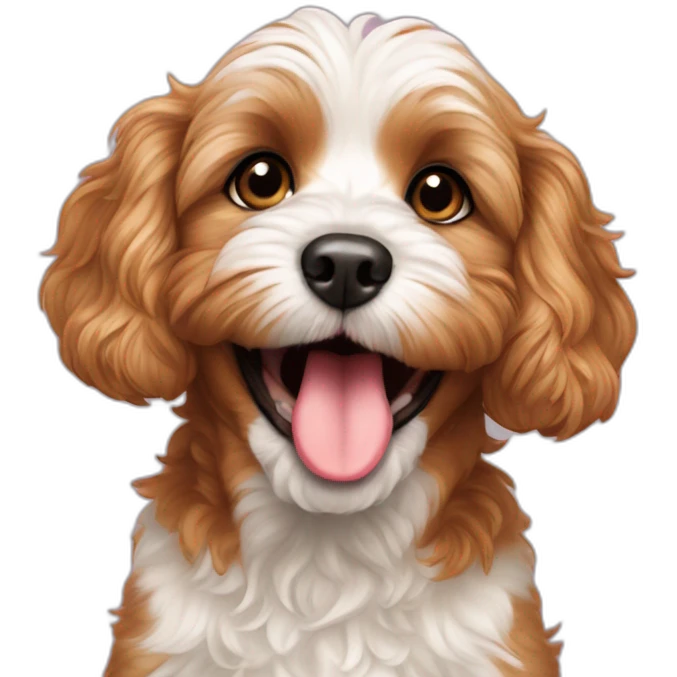 cavoodle tongue out emoji