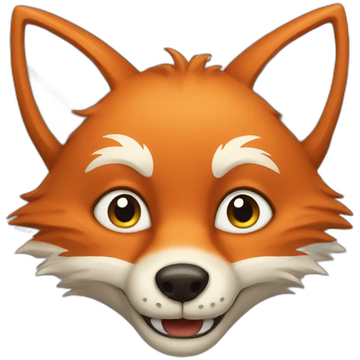 Crazy fox emoji