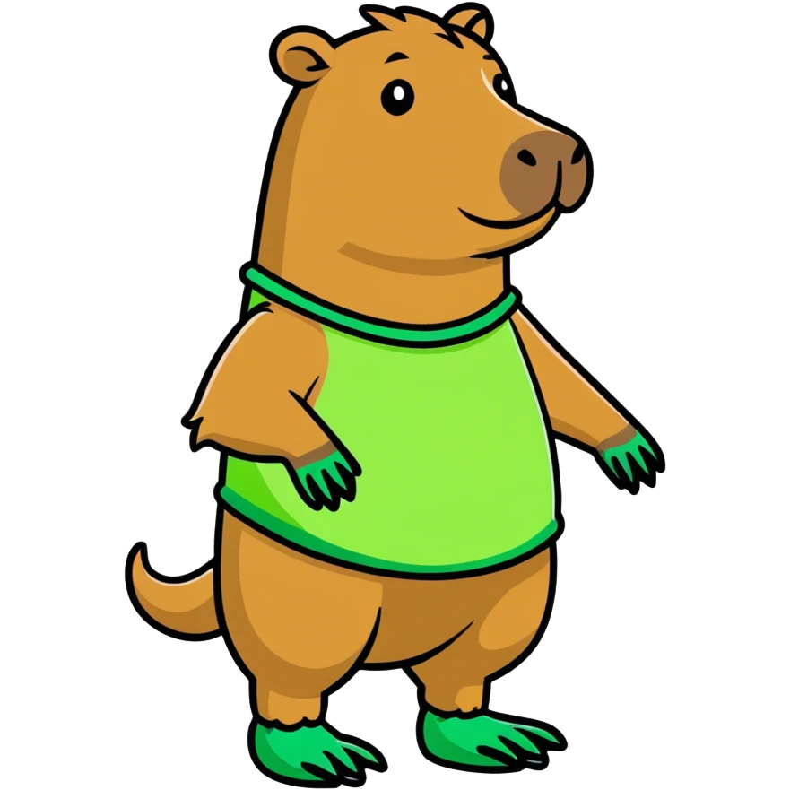 Capybara with crocs emoji