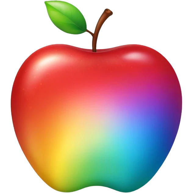 Rainbow Apple emoji
