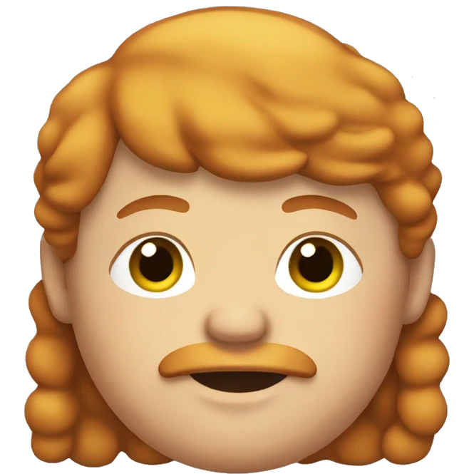 Fat mat with ginger hair emoji