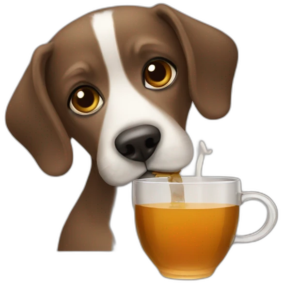 dog-drinking-tea emoji