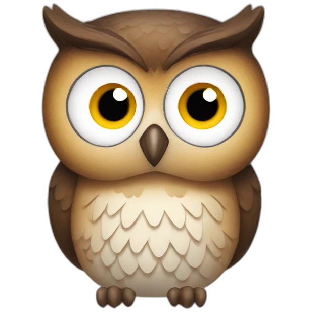Owl with AirPods emoji