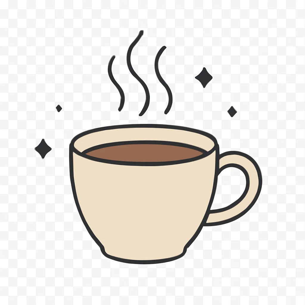 a steaming cup of coffee emoji