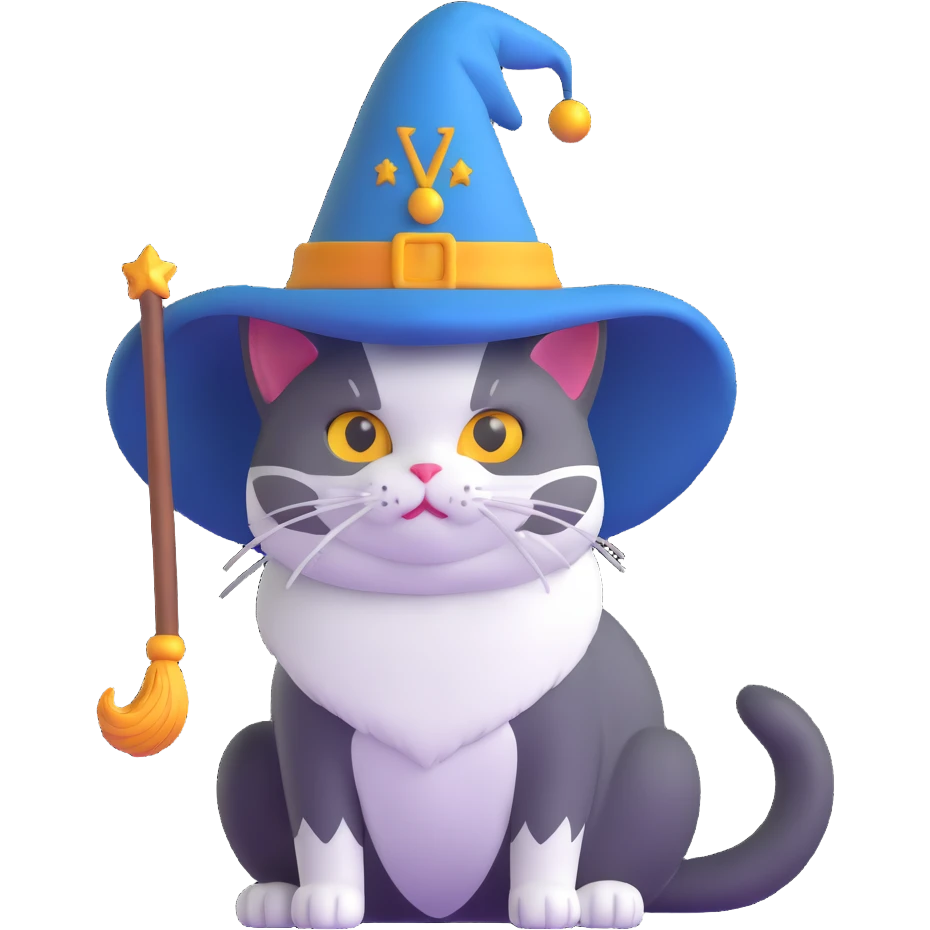 wizard cat emoji